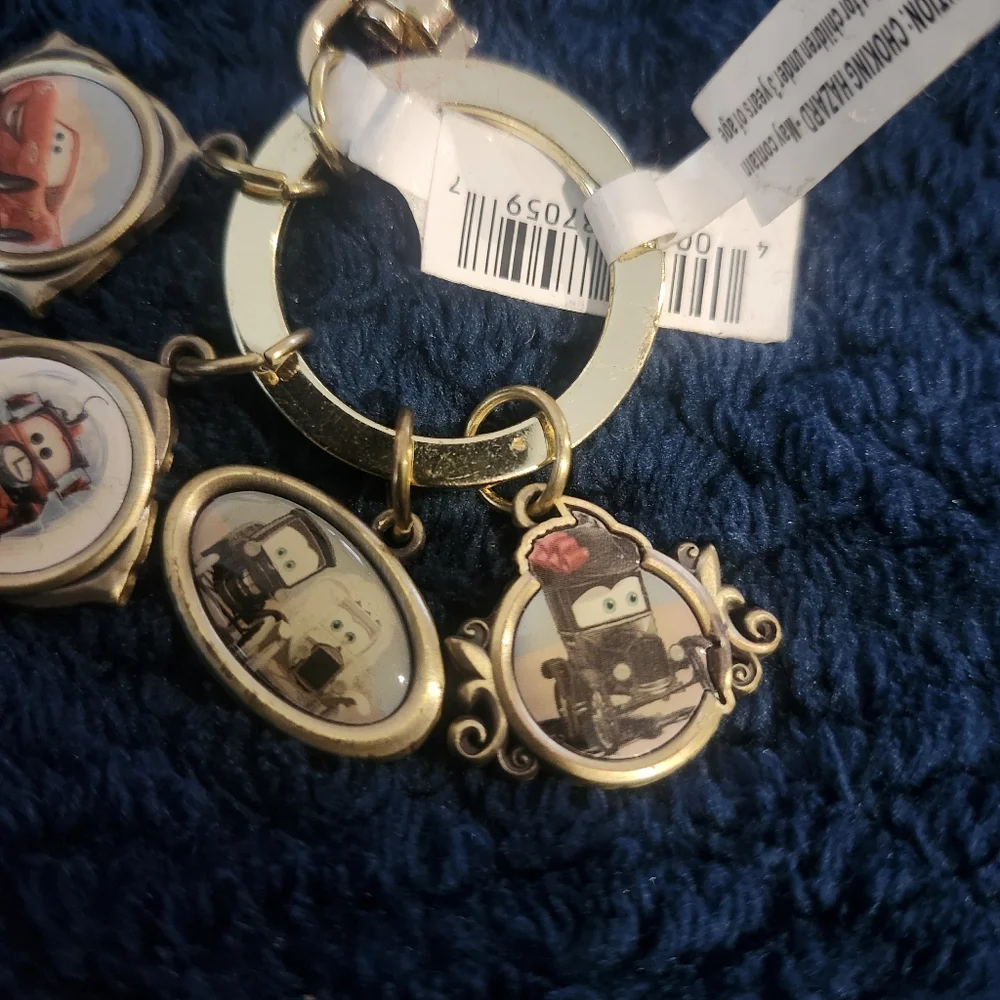 Vintage Disney Pixar Cars keychain is a merchandise item